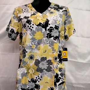 WONDER WINK SUN KISSED 6257 SCRUB TOP NWT